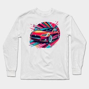 Tesla Model S Long Sleeve T-Shirt